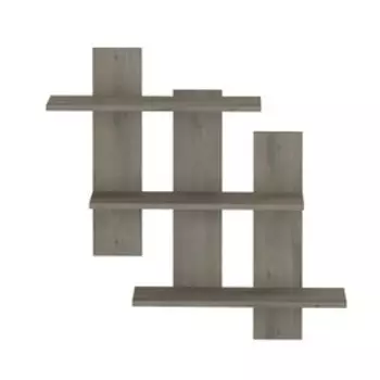 Полка навесная «Дублин 5», 840140870 мм, цвет графит