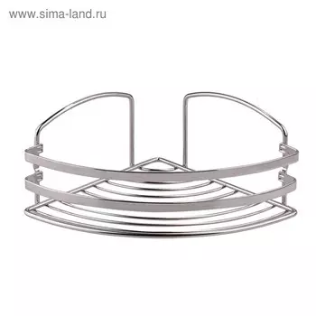 Полка в ванную угловая, 20 х 20 х 10 см, сталь, цвет матовый, BK081SSM
