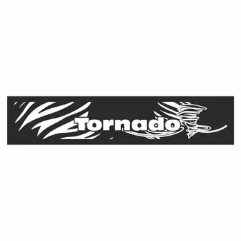 Полоса на лобовое стекло "TORNADO", черная, 1220 х 270 мм