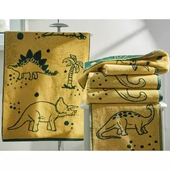 Полотенце махровое Dino, размер 70х130 см, цвет зеленый