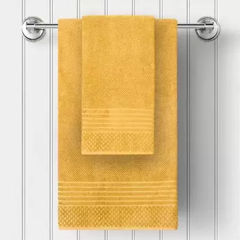 Полотенце махровое Guten Morgen Mustard, 400 гр, размер 70х130 см, цвет жёлтый