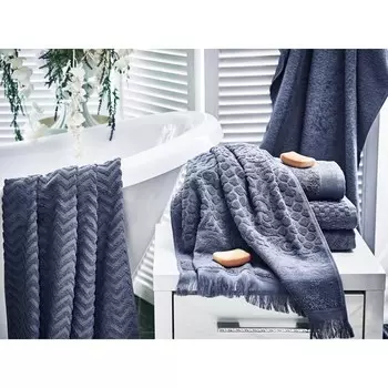 Полотенце махровое Ocean, размер 50х90 см, цвет синий