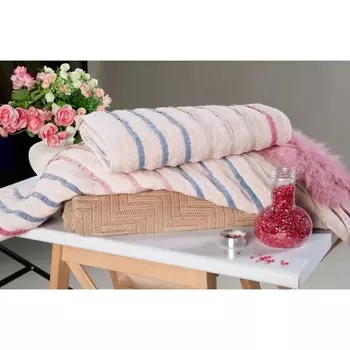 Полотенце махровое Provence, размер 70х130 см, цвет бежевый