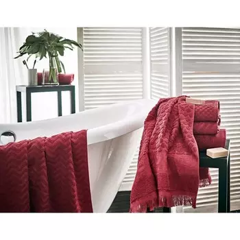 Полотенце махровое Ruby, размер 50х90 см, цвет красный