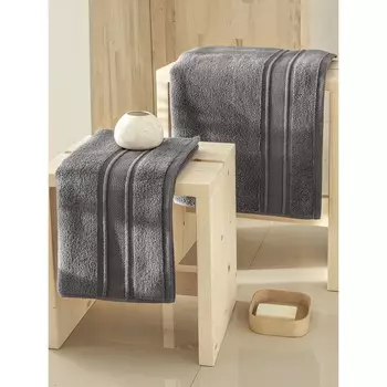 Полотенце Viana zero twist 50x90, цвет тёмно-серый