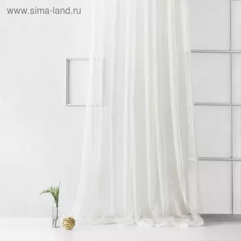 Портьера «Лайнс», размер 300 х 270 см, цвет айвори