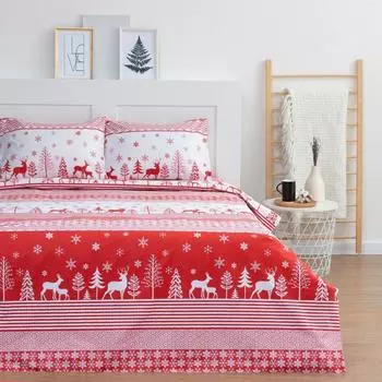 Постельное бельё 1.5-спальное LoveLife Reindeer, сатин
