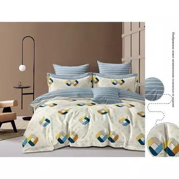 Постельное бельё 1.5 сп, размер 150x215 см, 150x215 см, 70x70 см - 2 шт
