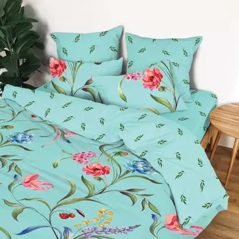 Постельное бельё 1.5 сп, размер 150x220 см, 145x215 см, 70x70 см - 2 шт