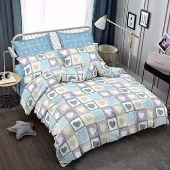 Постельное бельё 2 сп, размер 215x220 см, 175x215 см, 70x70 см - 2 шт