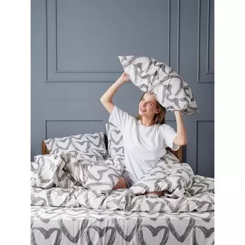 Постельное бельё 2 сп, размер 220x220 см, 175x215 см, 70x70 см - 2 шт