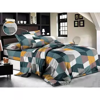 Постельное бельё дуэт, размер 220x240 см, 150x215 см - 2 шт, 70x70 см - 2 шт