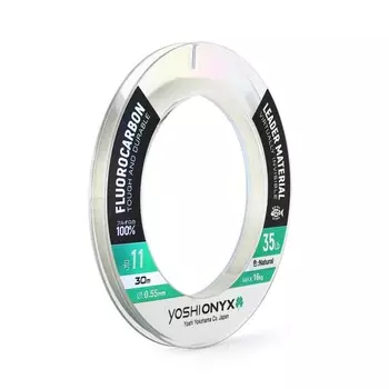 Поводковый материал Yoshi Onyx Fluorocarbon Leader Material 30M 0.55mm Natural