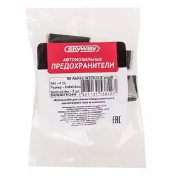 Предохранитель автомобильный Skyway 12V, тип картридж,80A, S09301044