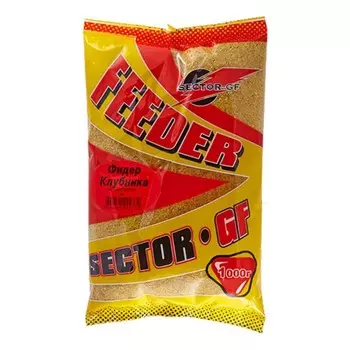 Прикормка GF Sector ФИДЕР КЛУБНИКА 1кг