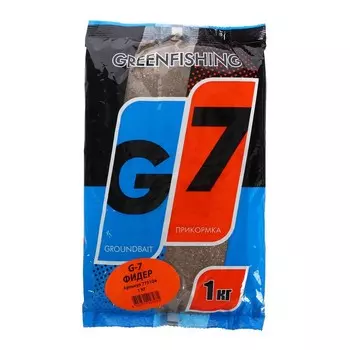 Прикормка Greenfishing G-7, фидер, 1 кг