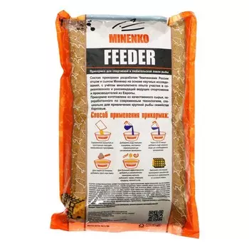 Прикормка MINENKO Feeder, Лещ, меланжевый, 1 кг