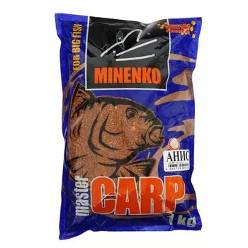 Прикормка MINENKO Master Carp, Анис, меланжевый, 1 кг