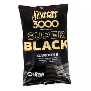 Прикормка Sensas 3000 Super BLACK Gardons 1кг