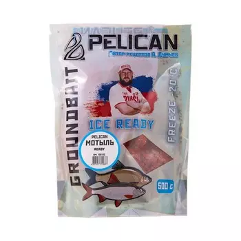 Прикормка зим. готовая Pelican МОТЫЛЬ 0,5кг