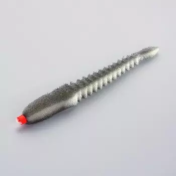 Приманка поролоновая 3D Ex WORM WBlack 12см под офсетный крючок № 1/0, 2/0, 3/0