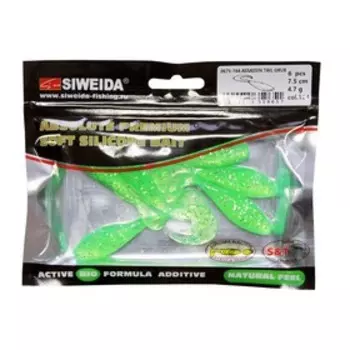 Приманка силиконовая SIWEIDA "Assassin Tail Grub" 7,5см 4,7г (6шт.) цв. 164
