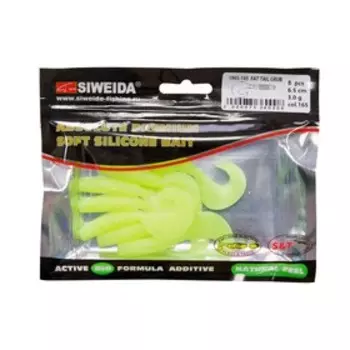 Приманка силиконовая SIWEIDA "Fat Tail Grub" 6,5см 3,0г (8шт.) цв. 165