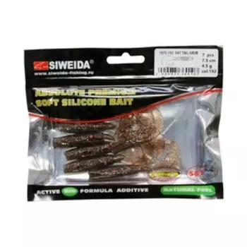 Приманка силиконовая SIWEIDA "Fat Tail Grub" 7,5см 4,5г (7шт.) цв. 192