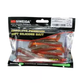 Приманка силиконовая SIWEIDA "Fighter Shad" 7,5см 6,1г (7шт.) цв. 143
