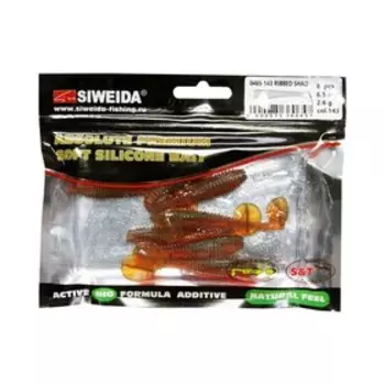 Приманка силиконовая SIWEIDA "Ribbed Shad" 6,5см 2,6г (8шт.) цв. 143