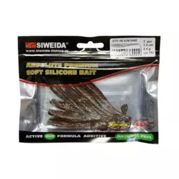 Приманка силиконовая SIWEIDA "Slim Shad" 7,5см 2,4г (7шт.) цв. 192