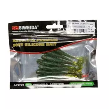 Приманка силиконовая SIWEIDA "Spark Tail Shad" 7,5см 2,4г (7шт.) цв. 189
