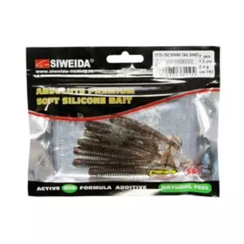 Приманка силиконовая SIWEIDA "Spark Tail Shad" 7,5см 2,4г (7шт.) цв. 192