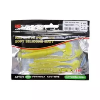 Приманка силиконовая SIWEIDA "Swim Shad" 8,8см 6,1г (6шт.) цв. 203