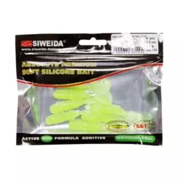 Приманка силиконовая SIWEIDA "Vibration Tail Grub" 6,5см 2,4г (8шт.) цв. 195