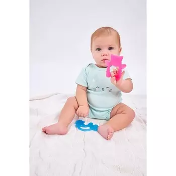 Прорезыватели Baby Toys «Котик и Петушок», цвет МИКС