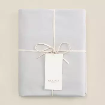 Простыня на резинке 300ТС SL Home Percale 200200+30 см, серый, 100% хлопок