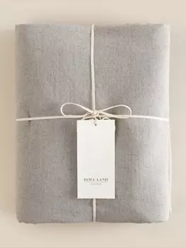 Простыня SL Home Linen collection 235*240 см , цв.серый, лён30%/хлопок70%