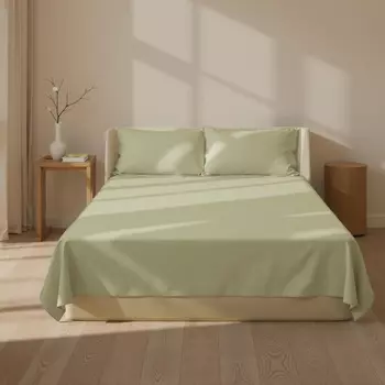 Простыня 1.5 спальная SL Home Modal, 160235 см, оливковая, модал