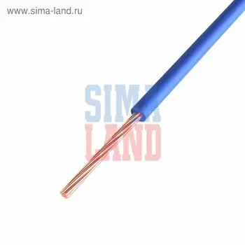 Провод REXANT ПГВА, 1х0.75 мм, бухта 100 м, синий