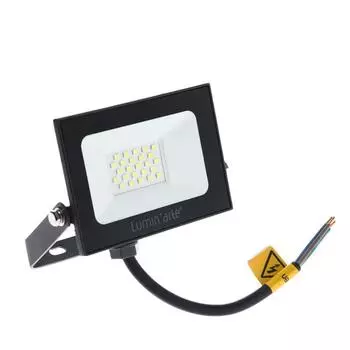Прожектор светодиодный Luminarte LFL-20W/05, 20 Вт, 5700 К, 1600 Лм, IP65, черный