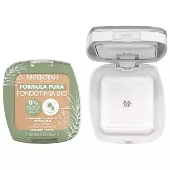 Пудра-основа тональная Deborah Milano FORMULA PURA FONDOTINTA BIO, тона 02 натуральный, 9 г