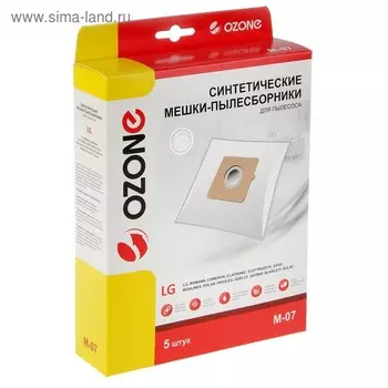 Пылесборник синтетический Ozone micron M-07, 5 шт (LG TB-33)