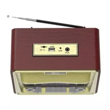 Радиоприемник RITMIX RPR-088 GOLD, FM, MP3, USB, AUX, Micro SD, ВТ, золотистый