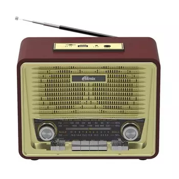 Радиоприемник RITMIX RPR-088 GOLD, FM, MP3, USB, AUX, Micro SD, ВТ, золотистый