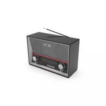 Радиоприемник RITMIX RPR-102, 220 В, Вт. IEC, USB, Jack 3.5, CEE, microSD, цвет карбон