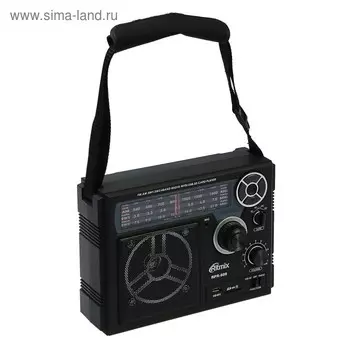 Радиоприемник Ritmix RPR-888, функция MP3-плеера, диктофон