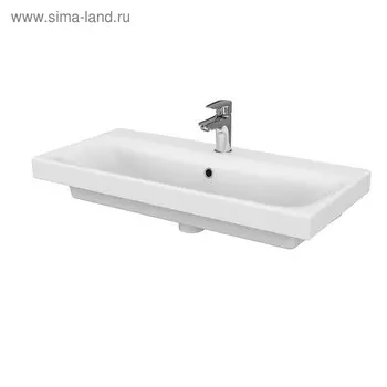 Раковина встраиваемая Cersanit MODUO 80 SLIM, с 1 отверстием под смеситель, белый