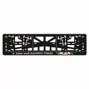 Рамка для автомобильного номера "Joker scull RACING TEAM"