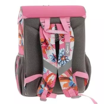 Ранец на замке Erich Krause ErgoLine 15L, 37 х 25 х 14 мм, Flower Scooter, розовый